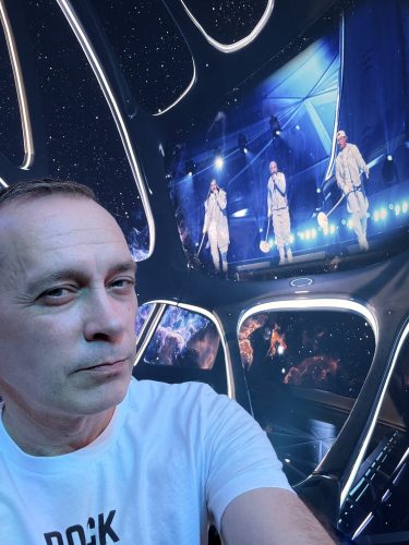 Scott at the Backstreet Boys concert at the Las Vegas Sphere, July 2025